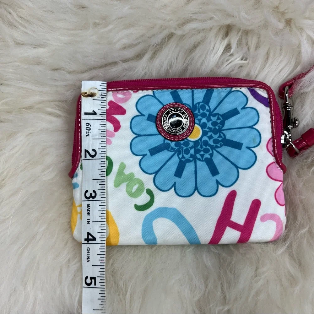 Colorful Floral Coach Wallet/Wristlet - Picture 10 of 10